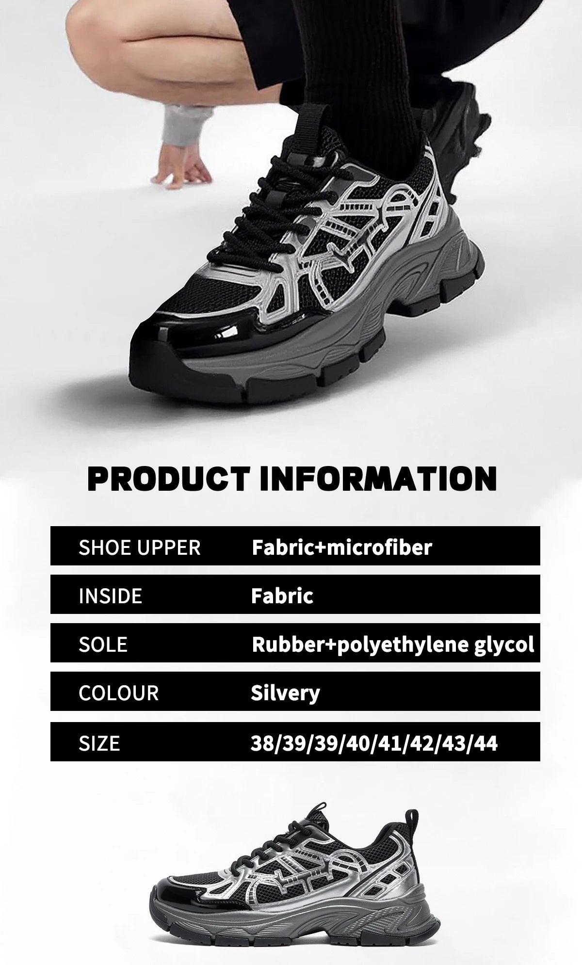 Men's Casual Shoes Summer New Silver Breathable Mesh Outdoor Vulcanized Shoes