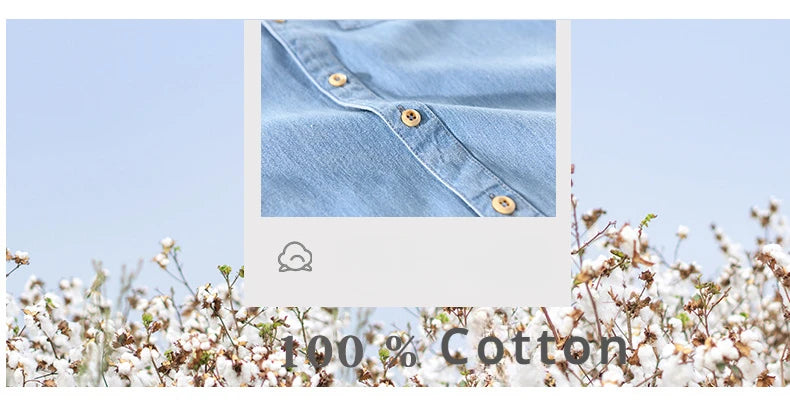 Men’s Summer Denim Shirt – Thin, Casual Half Sleeve Jacket for Camping & Everyday Wear