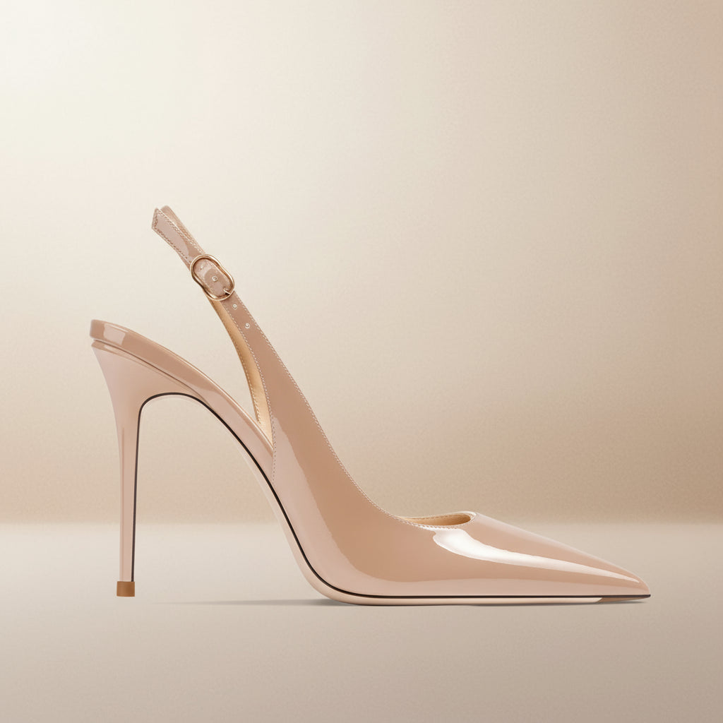 Sexy Pointed-Toe Strappy Heels – Summer Patent Leather Party Sandals for Women