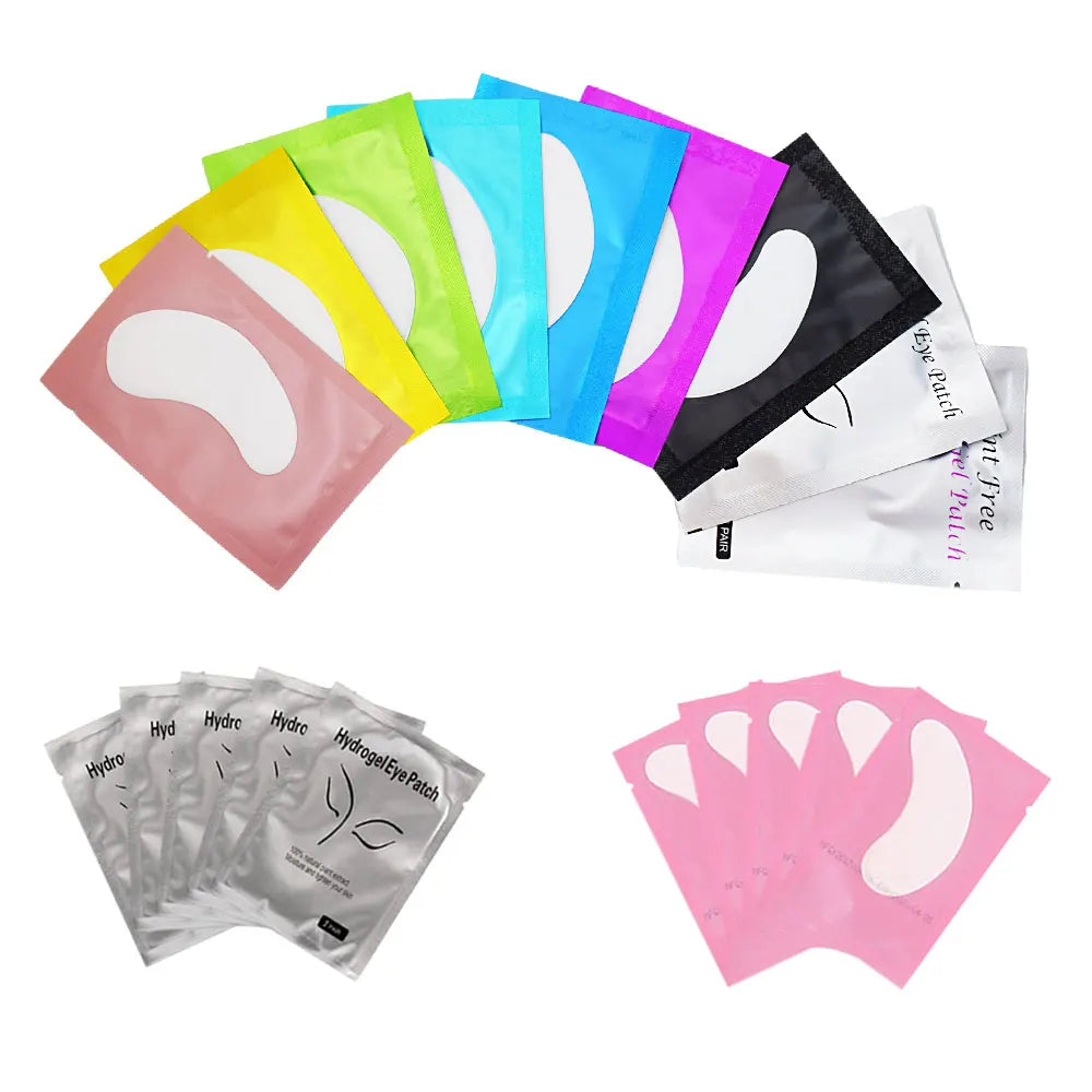 50 pairs of eyelash gel patches for grafting, under-eye extension, and makeup application